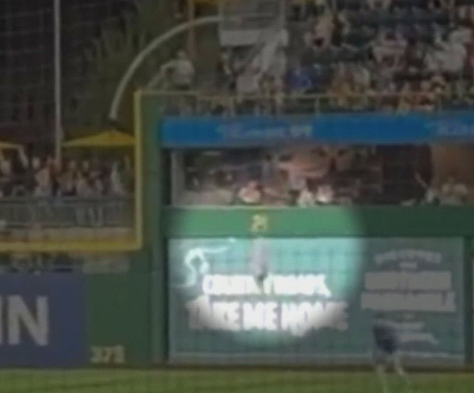 Pirates Fan Falls Video and Camera During Pirates-Cubs Game